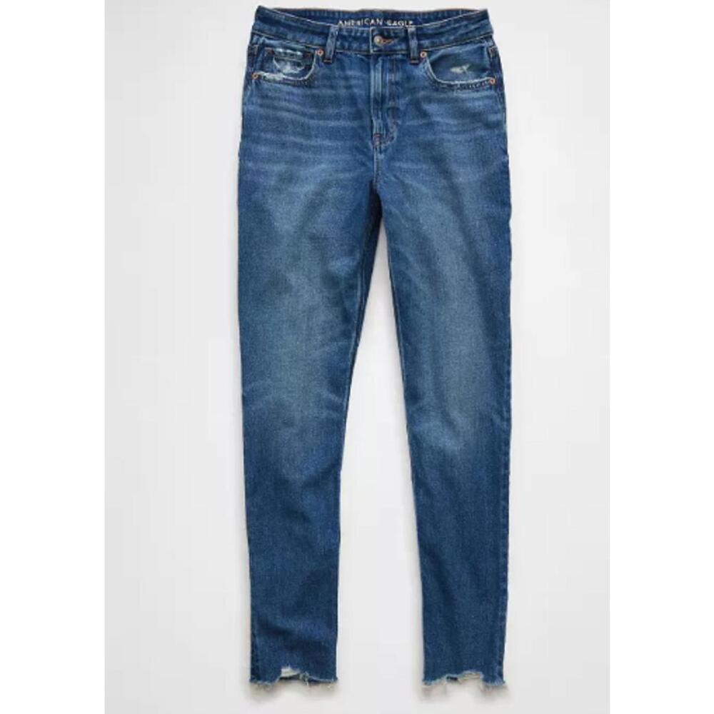 American Eagle Dark Wash Mom Jean, Women's Size 2 - Picture 3 of 9